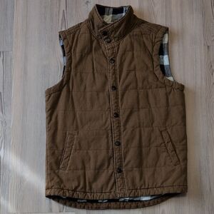 Men's Brown Quilted Vest